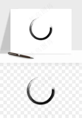 墨迹水墨圆圈圆环边框