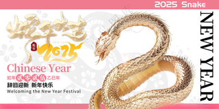 蛇年海报蛇年晚会蛇年2025