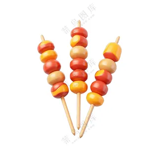 串起的水果棒