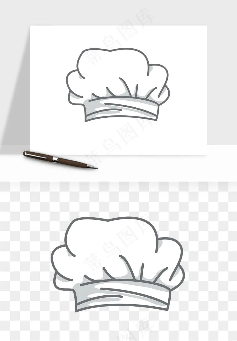 卡通厨师帽子png免抠