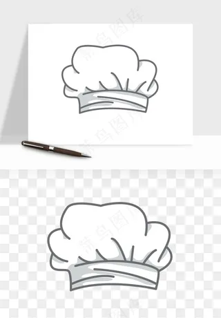 卡通厨师帽子png免抠