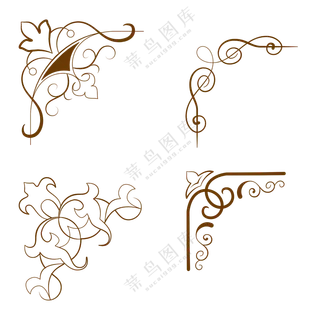花纹边角框 (6)