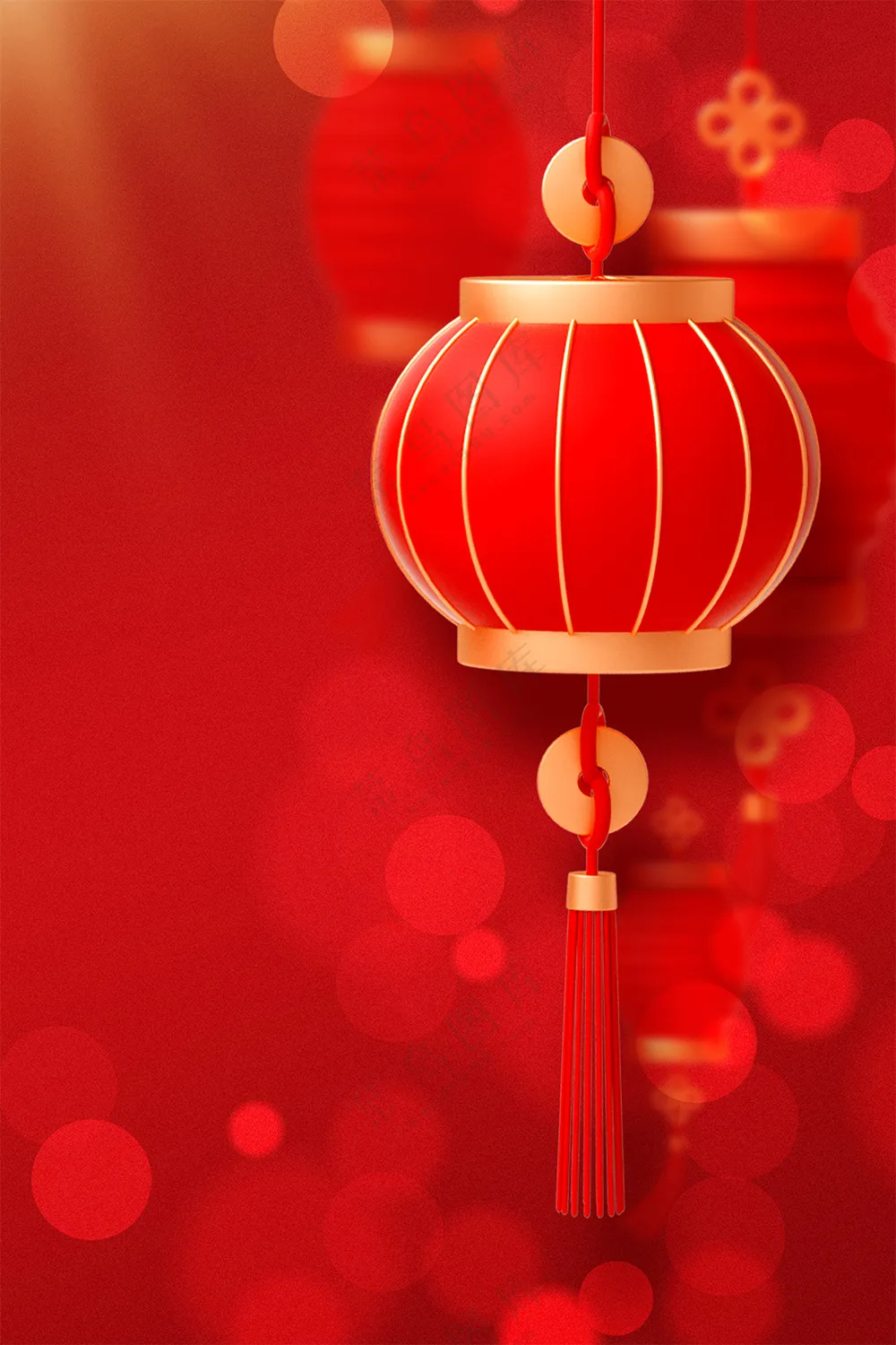 中式红灯笼背景