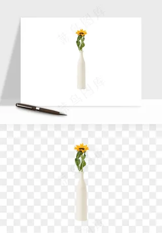 花瓶摆件花艺png免抠图