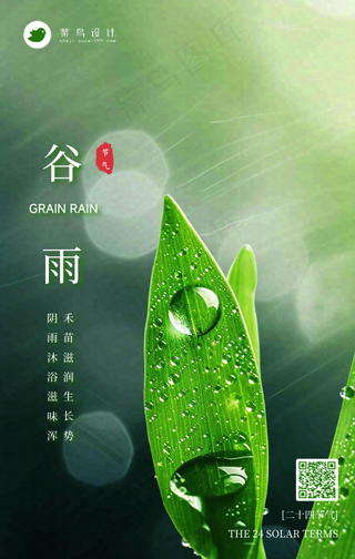 谷雨手机海报