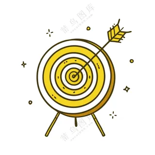 简约箭靶箭矢目标精准