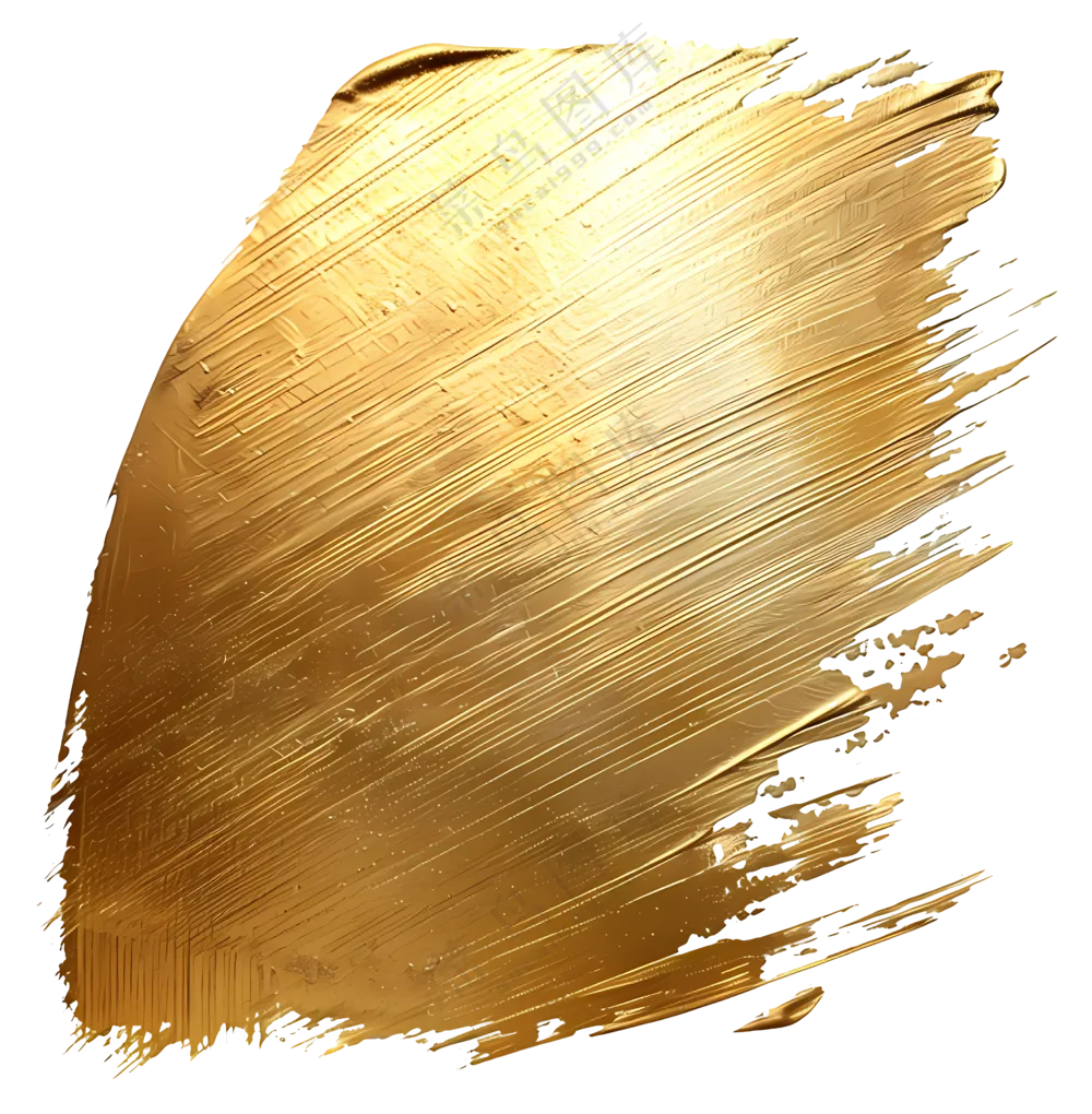 金色笔触纹理