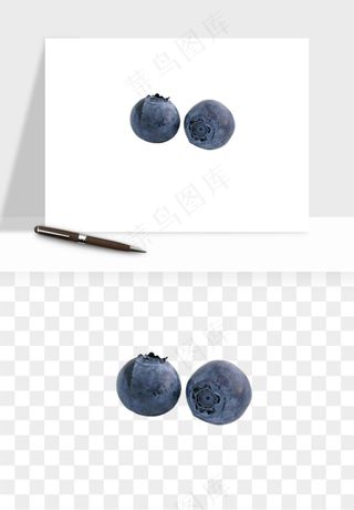 蓝莓水果png免抠
