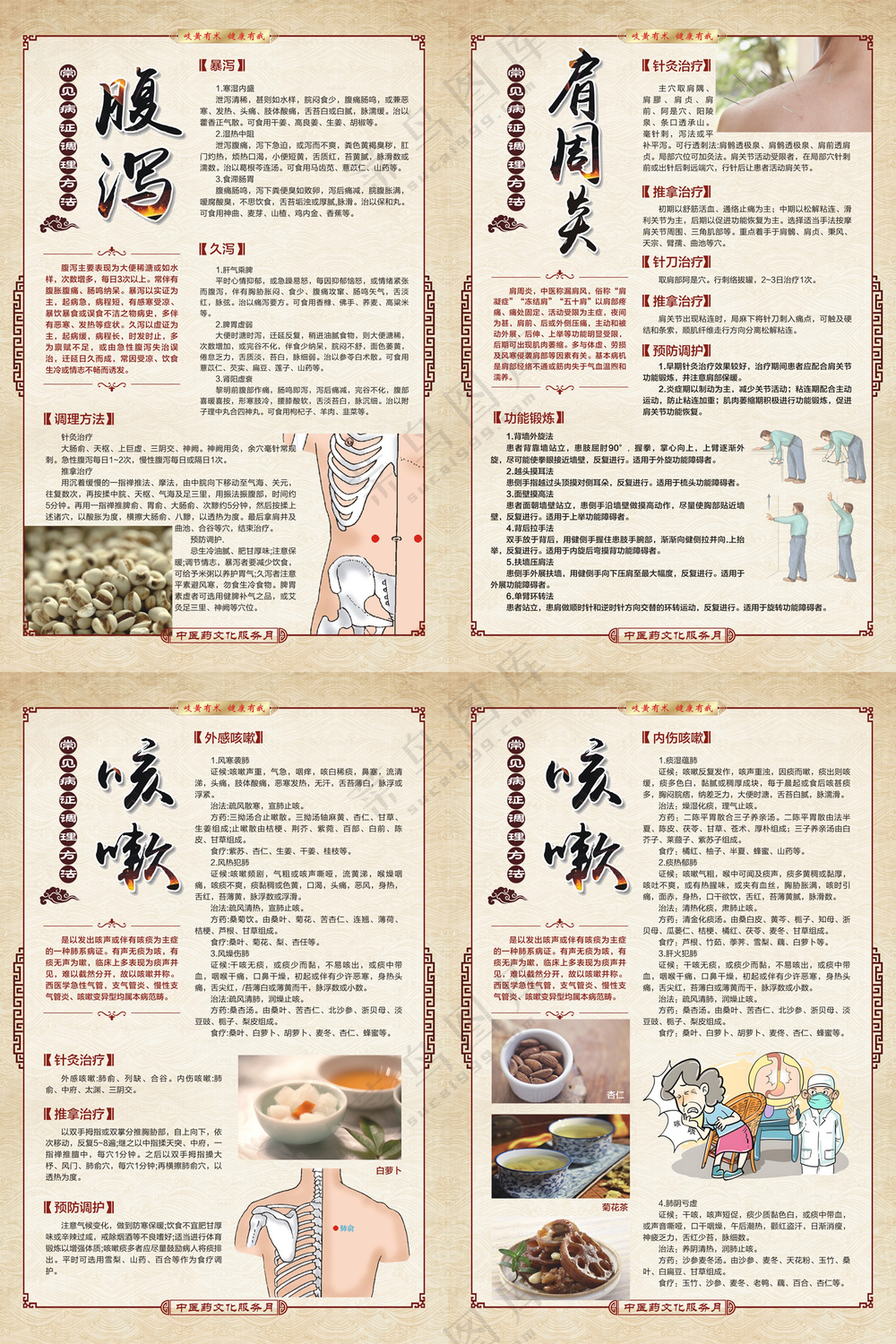 中医药文化常见病证调理方法海报