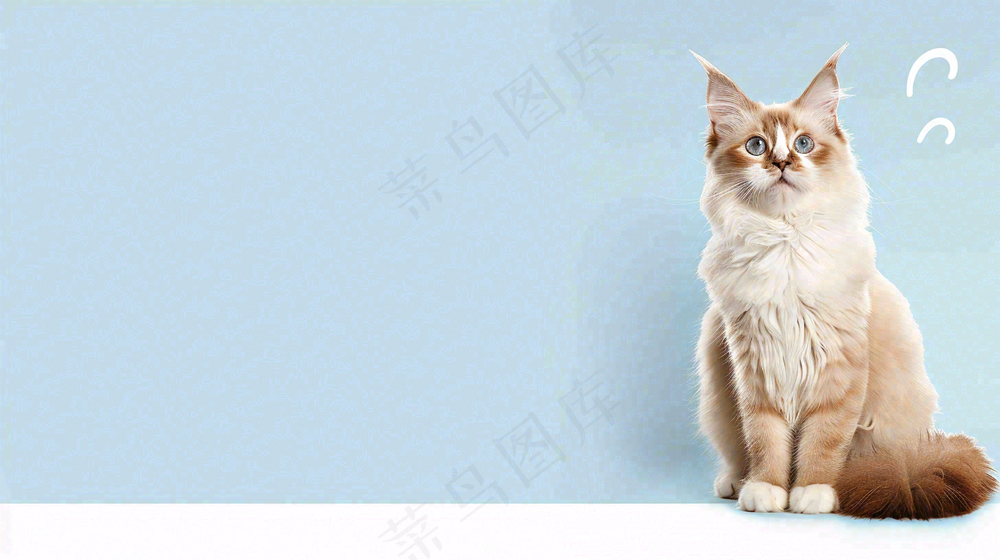 宠物生活馆猫狗卡通插画背景