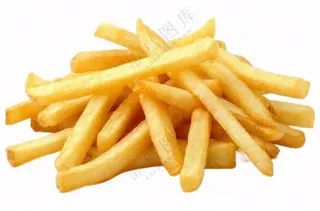 土豆薯条食物免抠