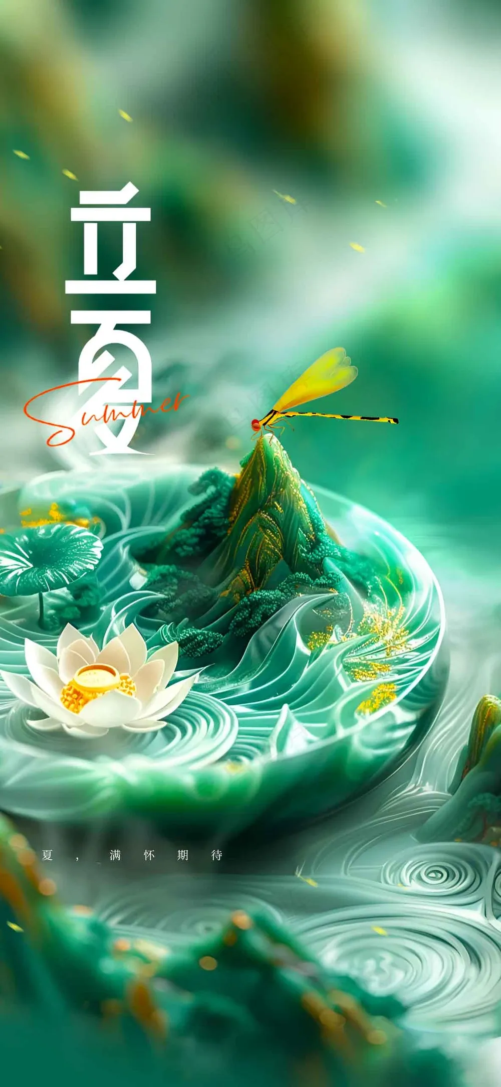 立夏节气传统活动海报