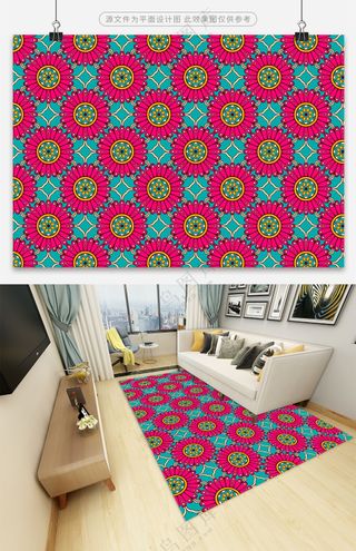 大气古典印花地毯