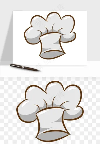 卡通厨师帽子png免抠