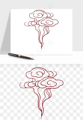 国潮祥云矢量png免抠