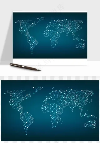 世界地图矢量png免抠