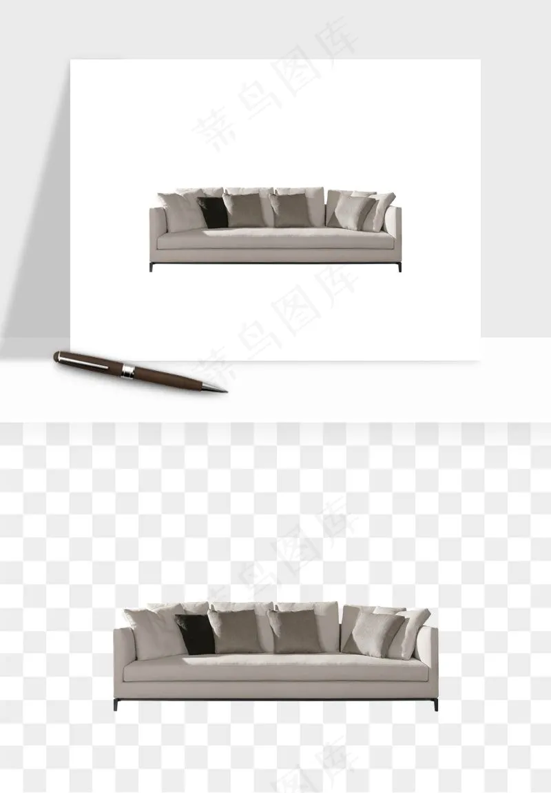 现代沙发家具png免抠