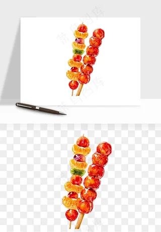 冰糖葫芦png免抠