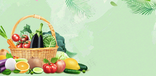 农林蔬果生鲜店水果店蔬菜店背景