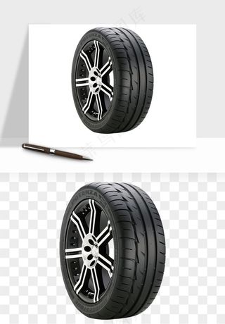 轮胎汽车零件png免抠