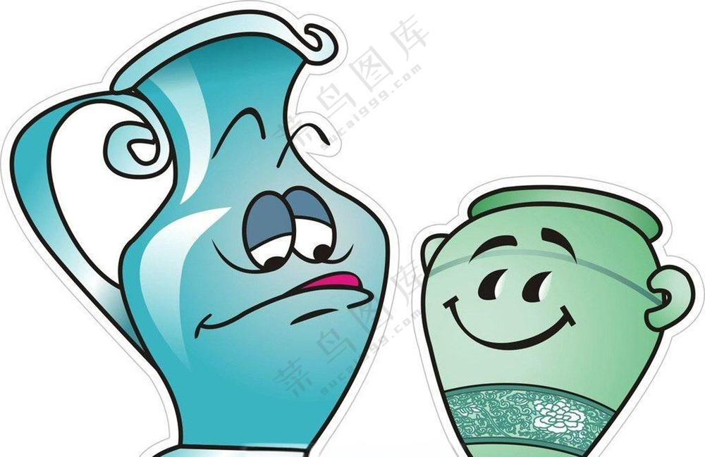 中国瓷器漫画