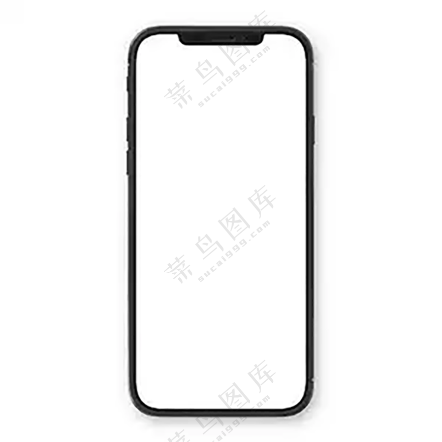 黑白简约风手机正面样机