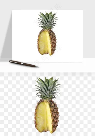 菠萝水果png免抠