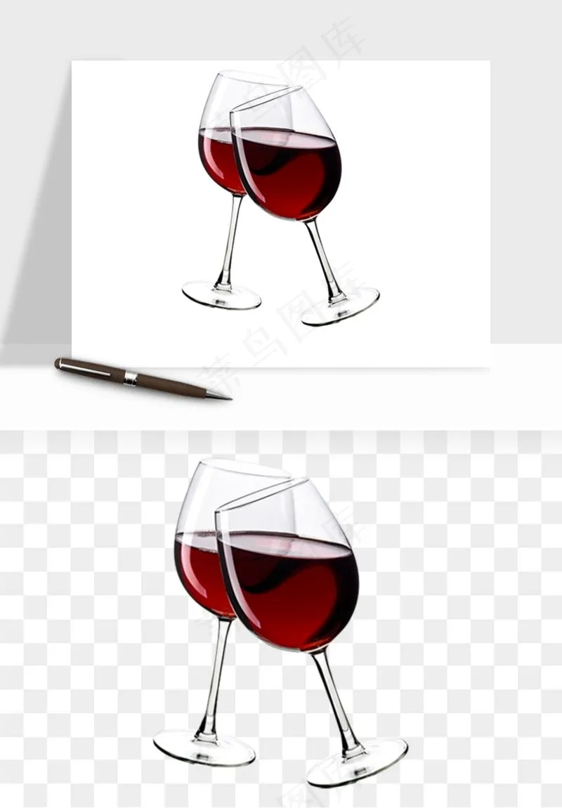 红酒玻璃酒杯png免抠