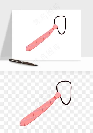 卡通领带png免抠