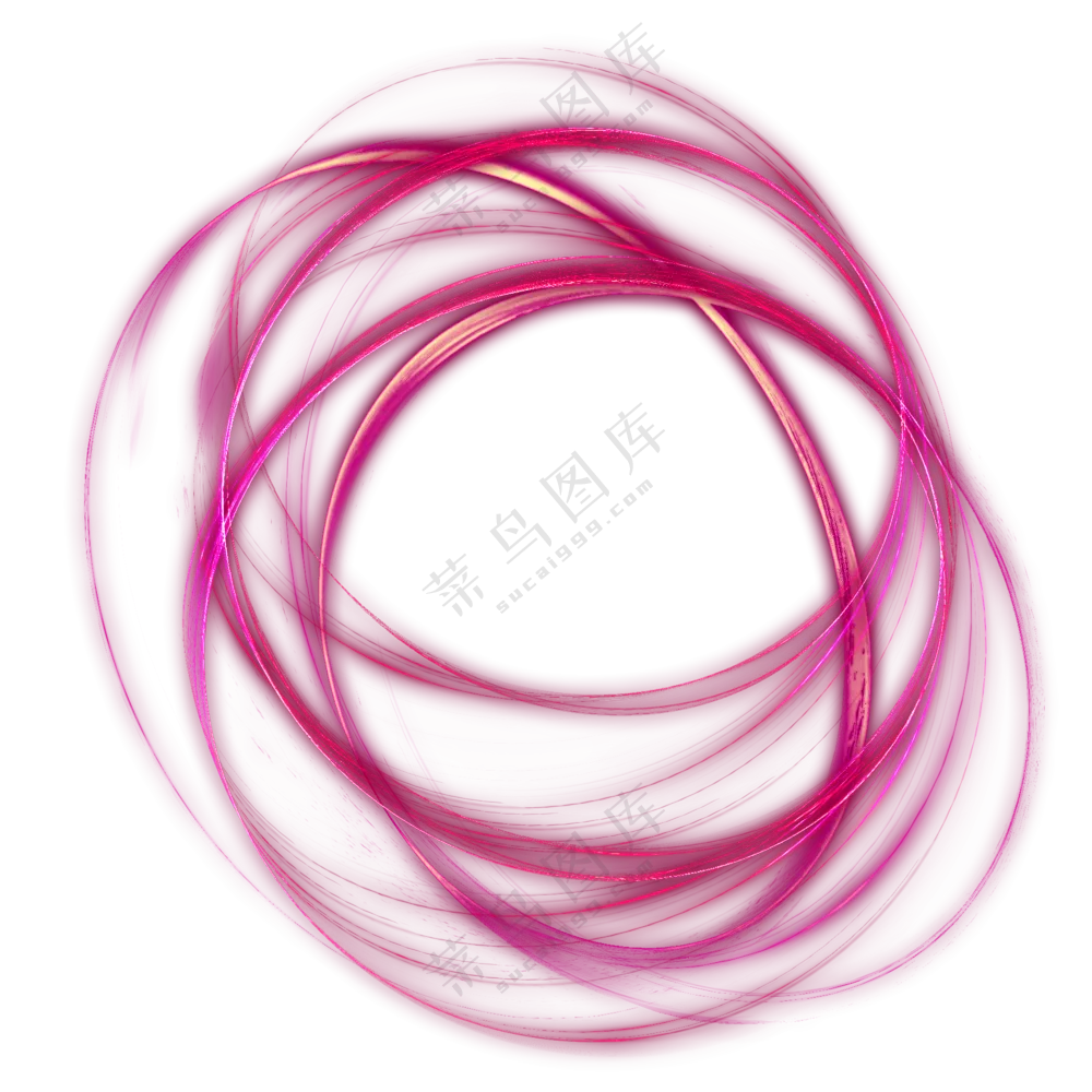 粉色光效光环免抠图