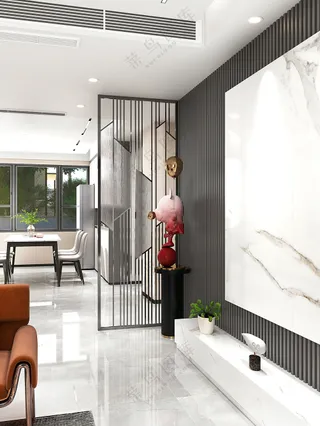 建材-效果图-屏风隔断-高清无水印