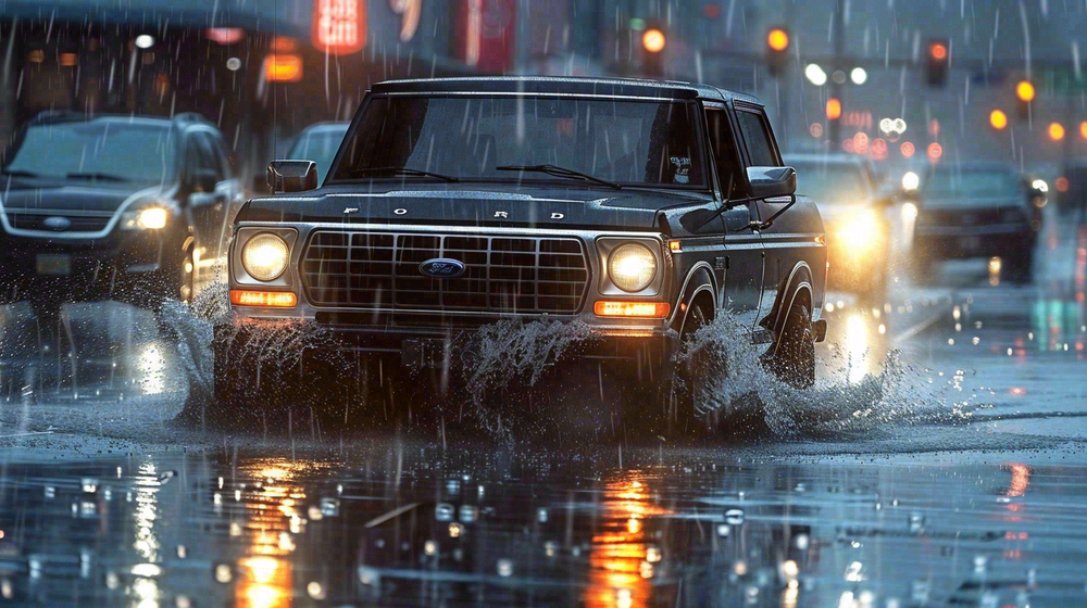 暴雨天气预警摄影图
