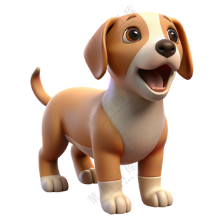 动物3D立体可爱小狗