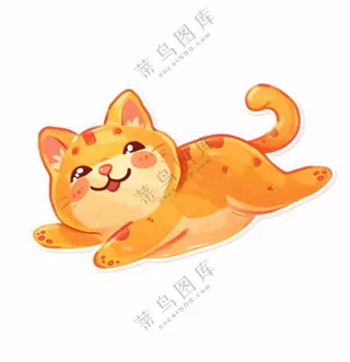 萌宠宠物卡通小猫可爱免抠