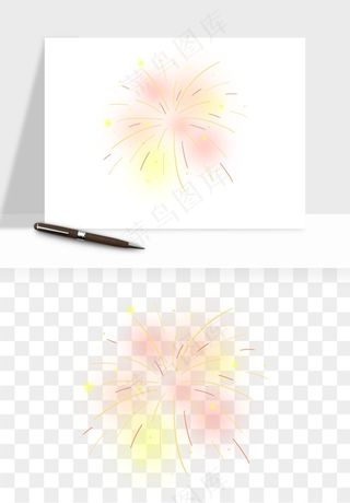 卡通烟花烟火礼花png免抠