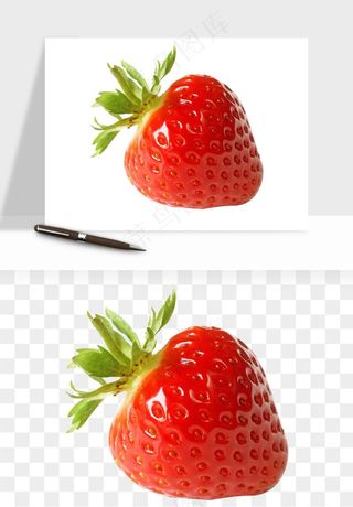 草莓水果png免抠