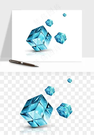 立体创意魔方png免抠