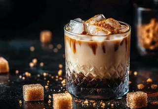 咖啡拿铁下午茶饮品摄影图