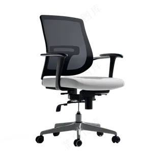 免抠现代感黑白电脑椅办公椅