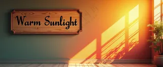 阳光 墙体 暖光