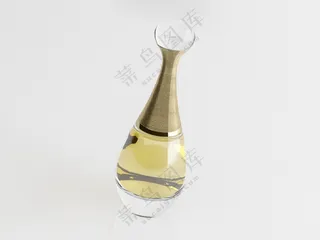 C4D香水化妆品瓶子产品包装玻璃瓶3D模型 fbx/obj -08