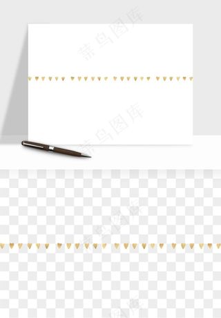 金色植物花环边框png免抠