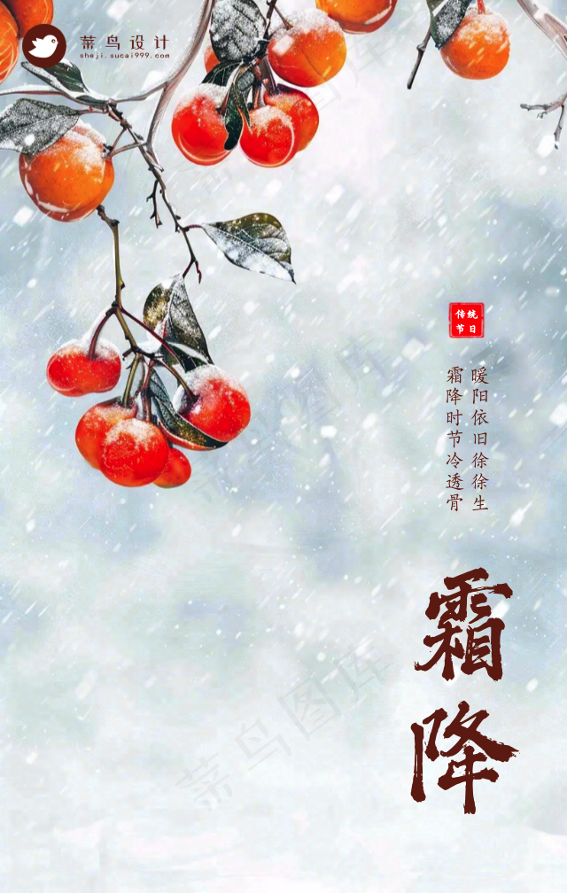 霜降手机海报