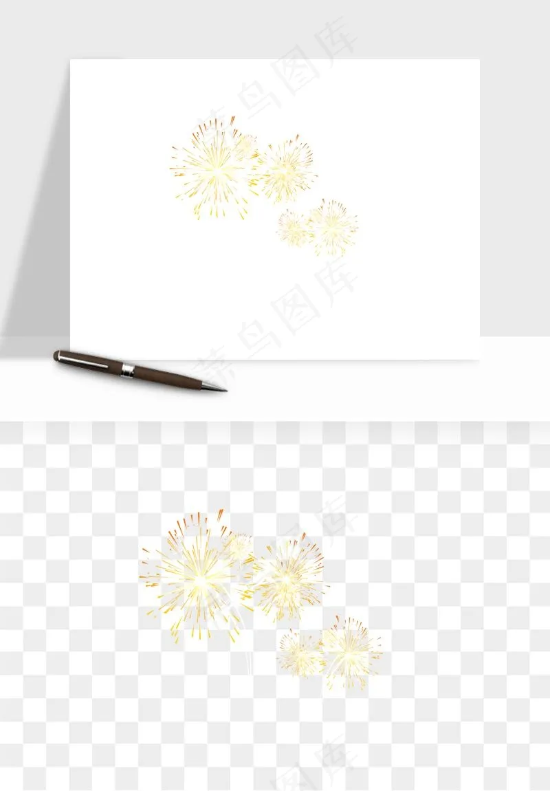 卡通烟花烟火礼花png免抠