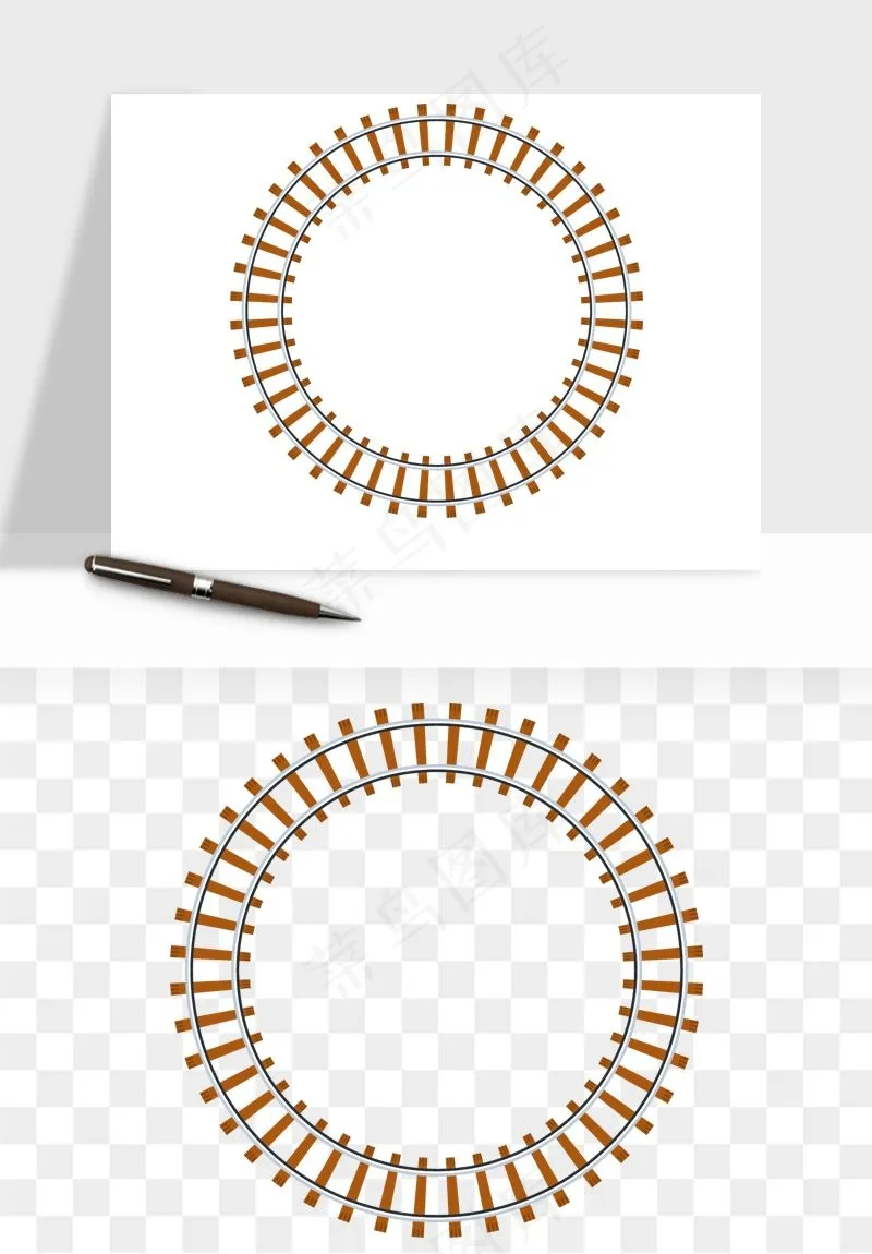 铁路轨道png免抠