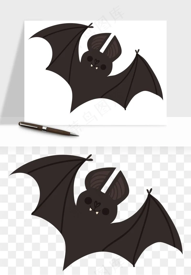 卡通蝙蝠png免抠