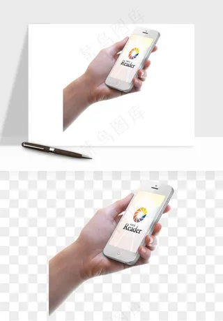 手拿手机素材png免抠