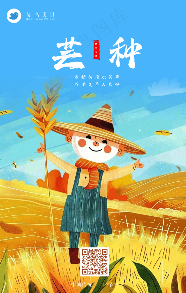 芒种手机海报