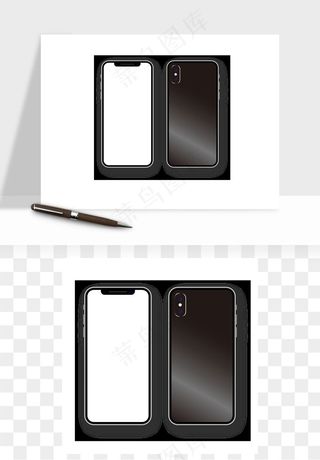 手机边框模型矢量png免抠