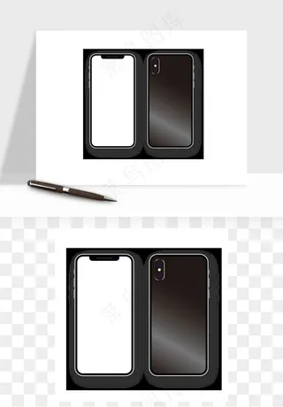 手机边框模型矢量png免抠